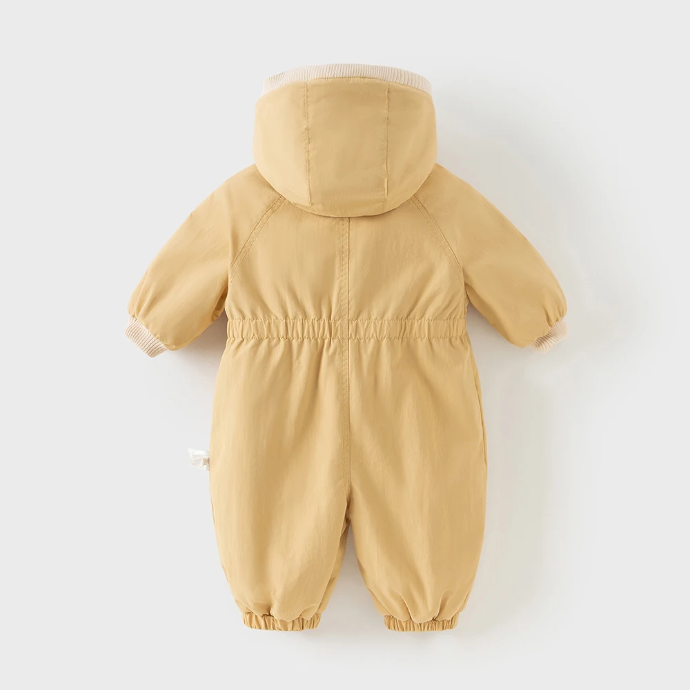 Dave Bella Baby Newborn Jumpsuit Autumn Winter Creeper Girls Boys Fashion Romper Outdoor Warm Baby Jumpsuit DB12022-C