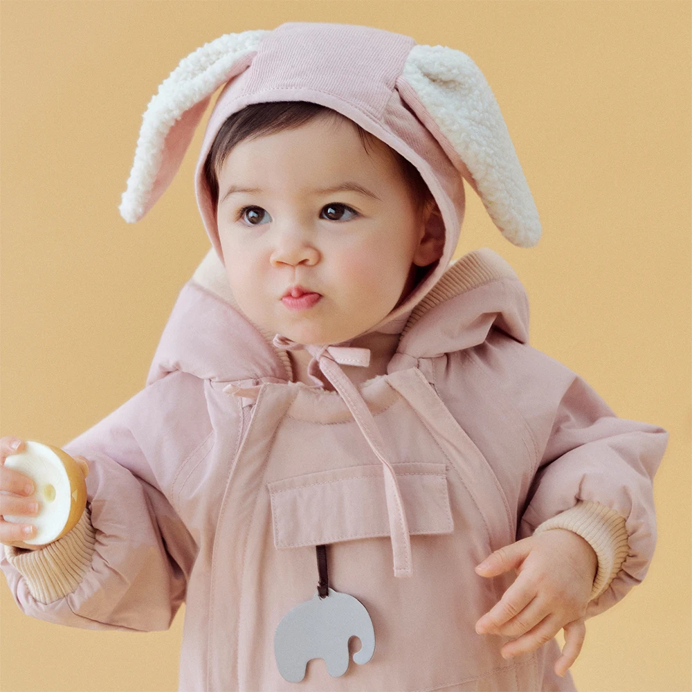 Dave Bella Baby Newborn Jumpsuit Autumn Winter Creeper Girls Boys Fashion Romper Outdoor Warm Baby Jumpsuit DB12022-C