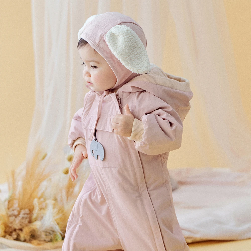 Dave Bella Baby Newborn Jumpsuit Autumn Winter Creeper Girls Boys Fashion Romper Outdoor Warm Baby Jumpsuit DB12022-C