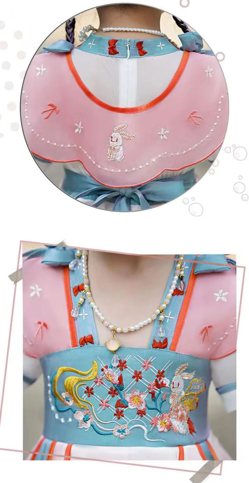 Chinese Hanfu dress for girls casual retro dress