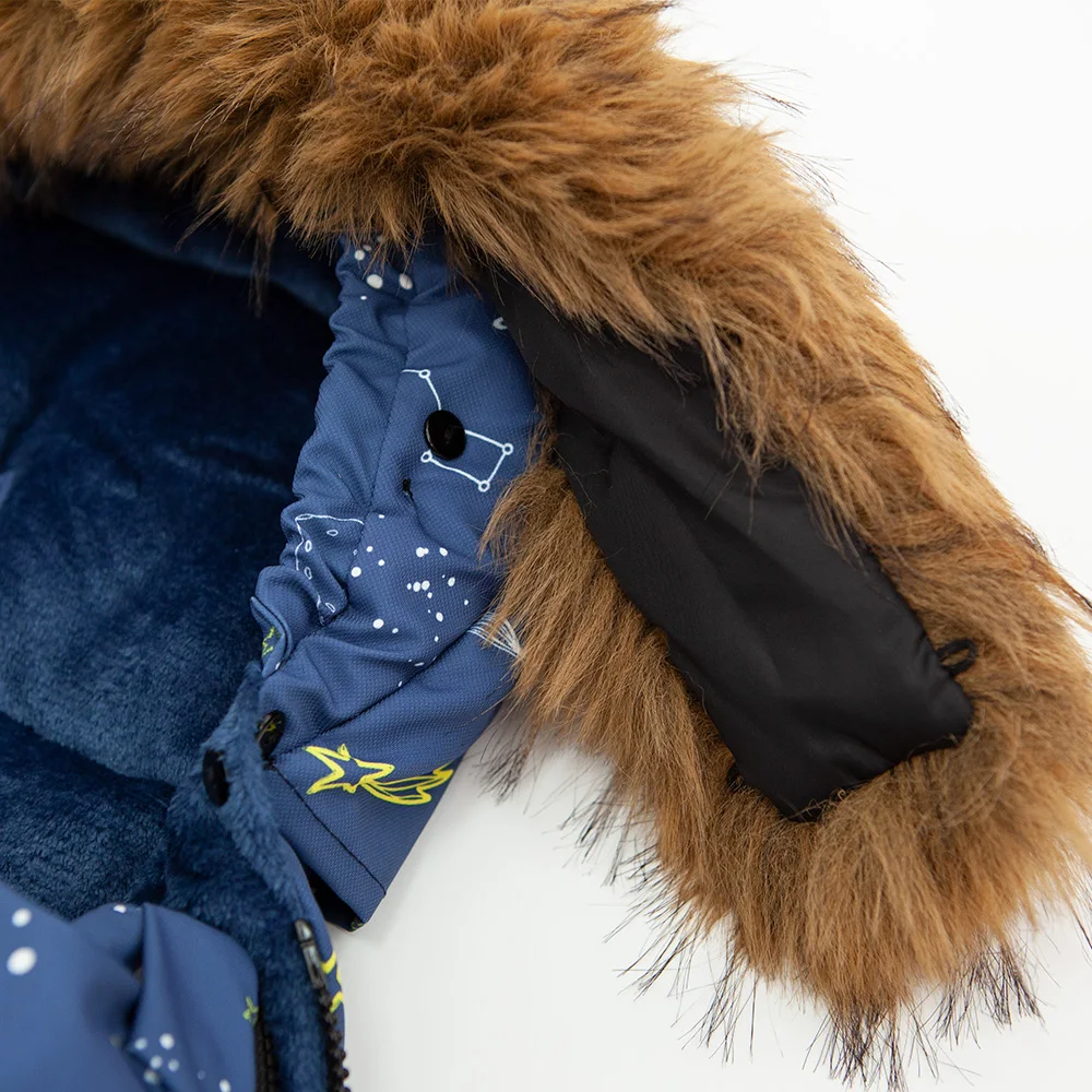 Footmuff In Stroller Baby Envelope Navy Blue Space Printed For Boys Winter Warm Outside Windproof Universal Stroller Accessories