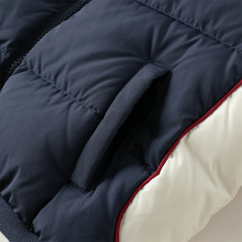 Dave Bella Boys White Down Parka Jacket for Children Winter Warm Baseball Down Coats Waterproof Outwear Clothes DK4253794