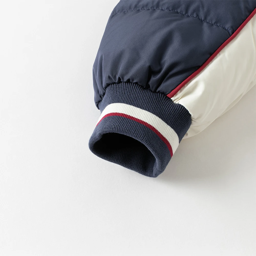 Dave Bella Boys White Down Parka Jacket for Children Winter Warm Baseball Down Coats Waterproof Outwear Clothes DK4253794