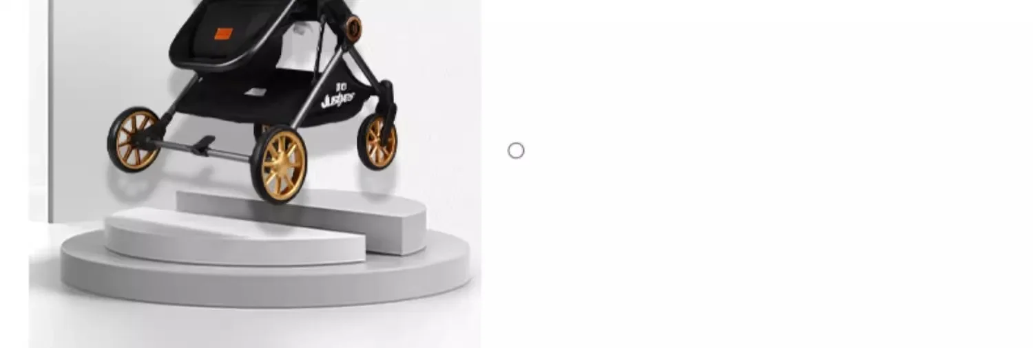 Luxury High-view Baby Stroller Two-way Foldable Baby Stroller Portable Outdoor Four-wheel Shock-absorbing Baby Stroller