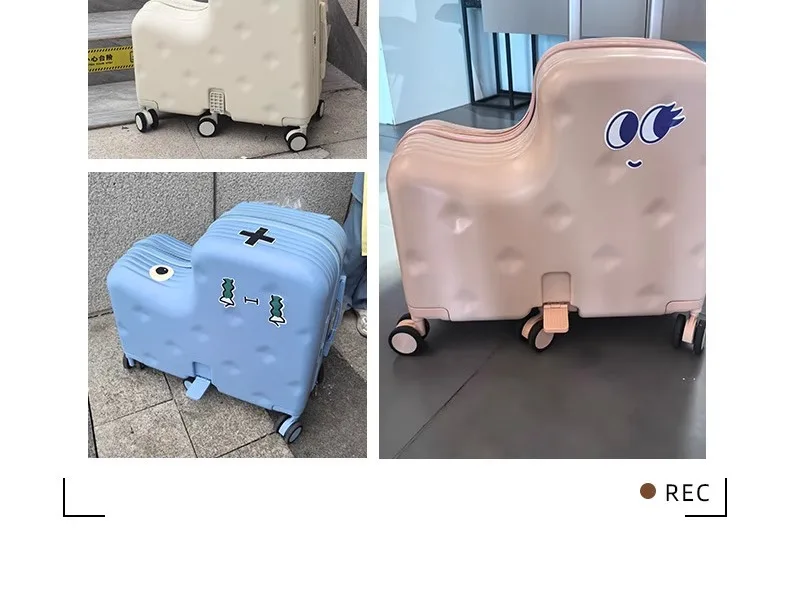 Children's Suitcase Mother and Child Case Mounted Trolley Case 20 Inches Boys and Girls Boarding Suitcase Password Case