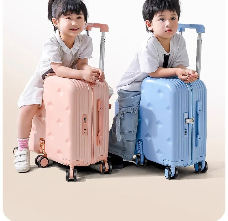 Children's Suitcase Mother and Child Case Mounted Trolley Case 20 Inches Boys and Girls Boarding Suitcase Password Case