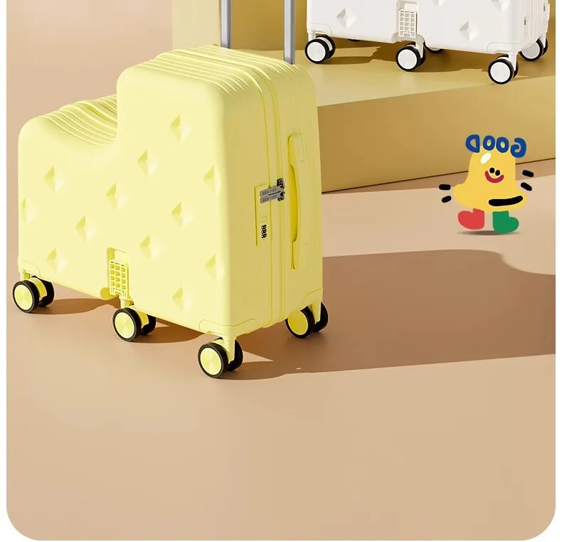 Children's Suitcase Mother and Child Case Mounted Trolley Case 20 Inches Boys and Girls Boarding Suitcase Password Case