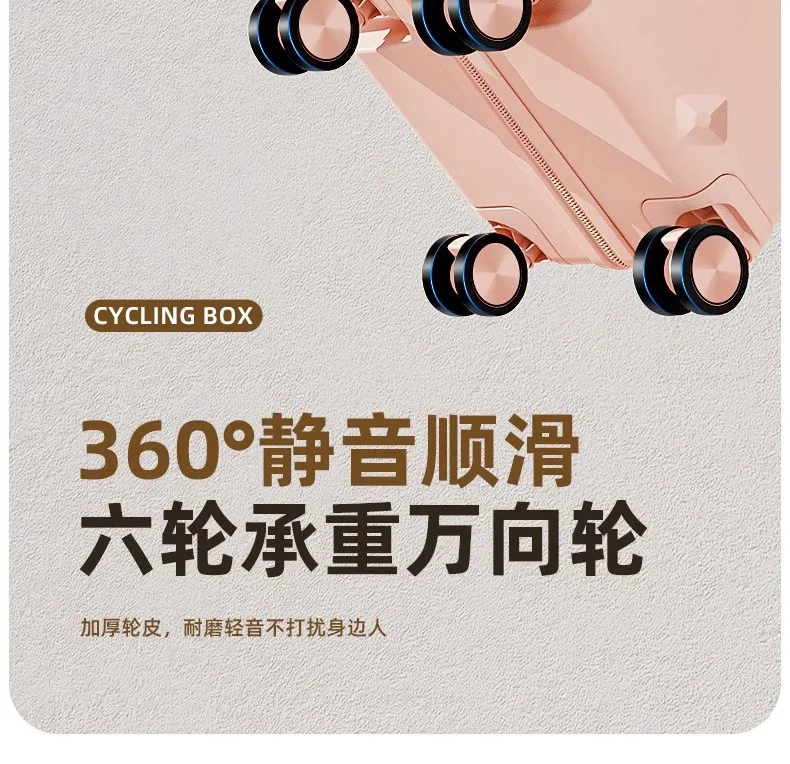 Children's Suitcase Mother and Child Case Mounted Trolley Case 20 Inches Boys and Girls Boarding Suitcase Password Case