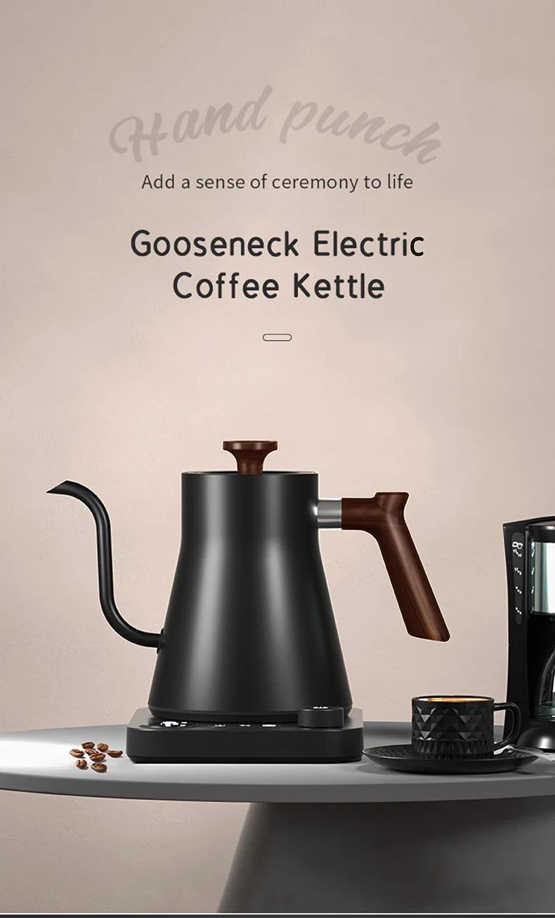 1200 Watt Intelligent Constant Temperature Electric Kettle Gooseneck Pot Coffee Brewing Pot Suitable for Brewing Milk Powder