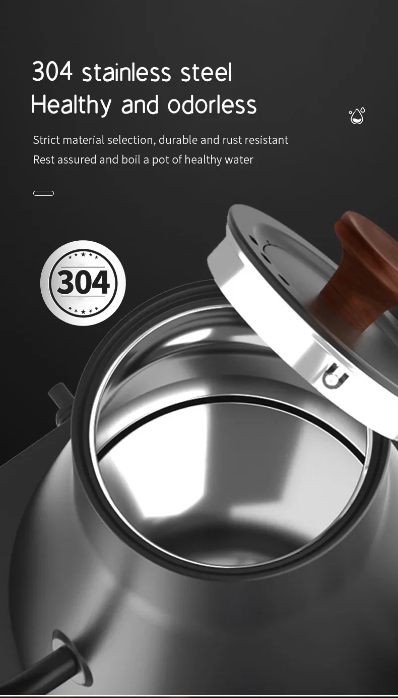 1200 Watt Intelligent Constant Temperature Electric Kettle Gooseneck Pot Coffee Brewing Pot Suitable for Brewing Milk Powder