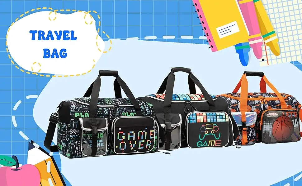 Travel Duffle Bag Lightweight Water Resistant and Spacious for Gym Trips Features Dry Wet Separation and Multiple Pockets