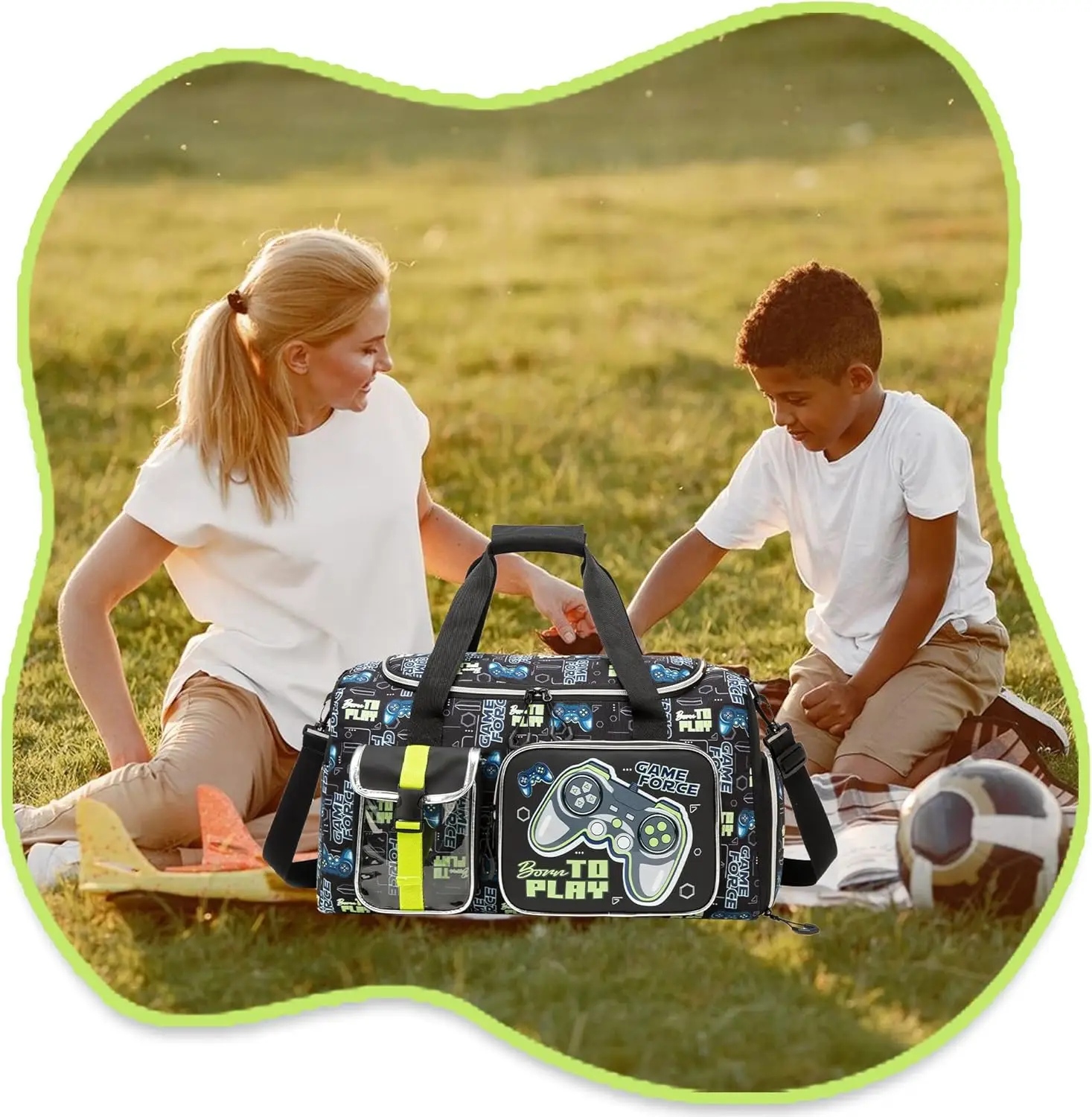 Travel Duffle Bag Lightweight Water Resistant and Spacious for Gym Trips Features Dry Wet Separation and Multiple Pockets