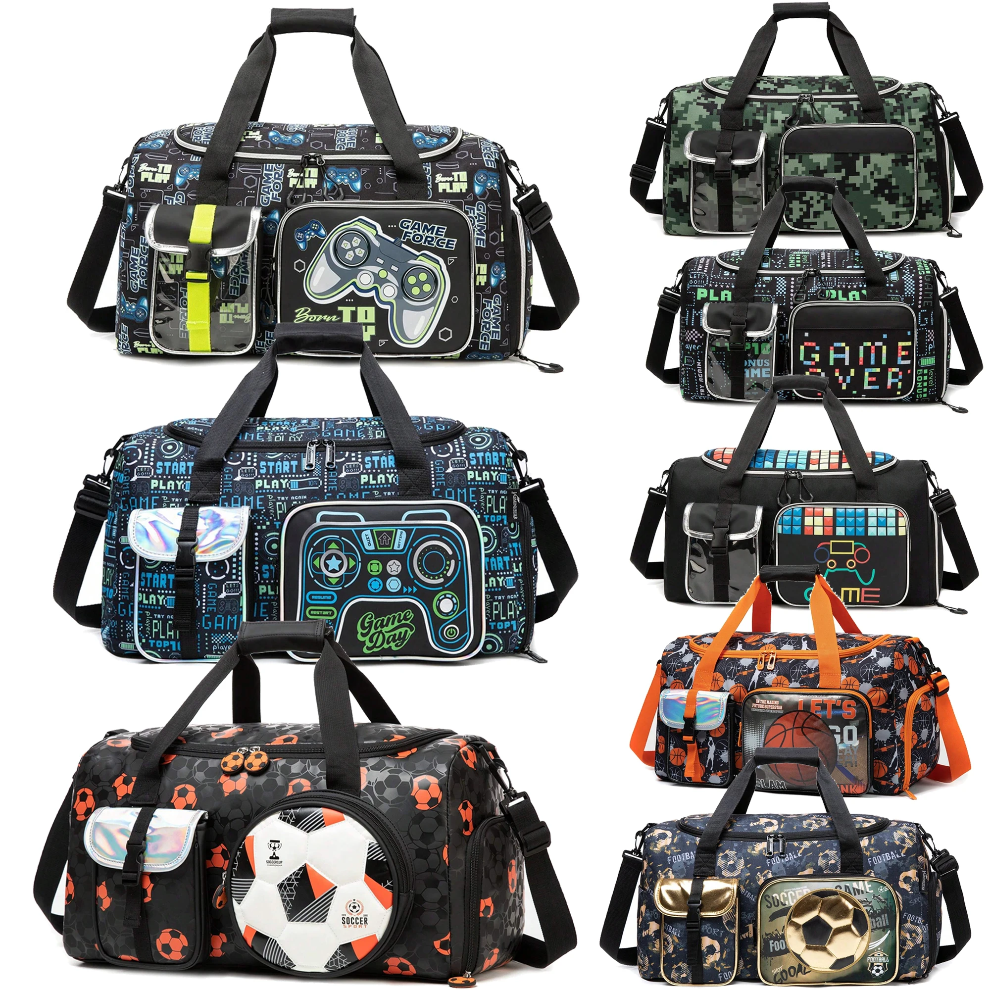 Travel Duffle Bag Lightweight Water Resistant and Spacious for Gym Trips Features Dry Wet Separation and Multiple Pockets