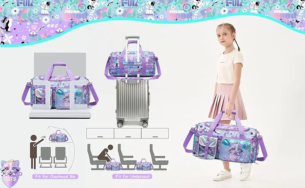 Travel Duffle Bag Lightweight Water Resistant and Spacious for Gym Trips Features Dry Wet Separation and Multiple Pockets