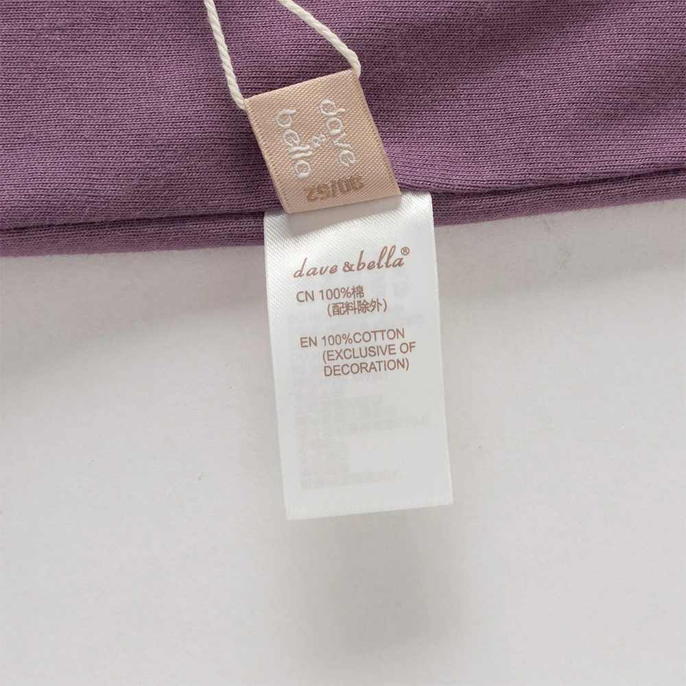 Dave Bella Children Pure Cotton T-shirt Spring Autumn Boys Clothes Baby Casual Bottoming Tops Fake Two-pieces Pullover DB1260138