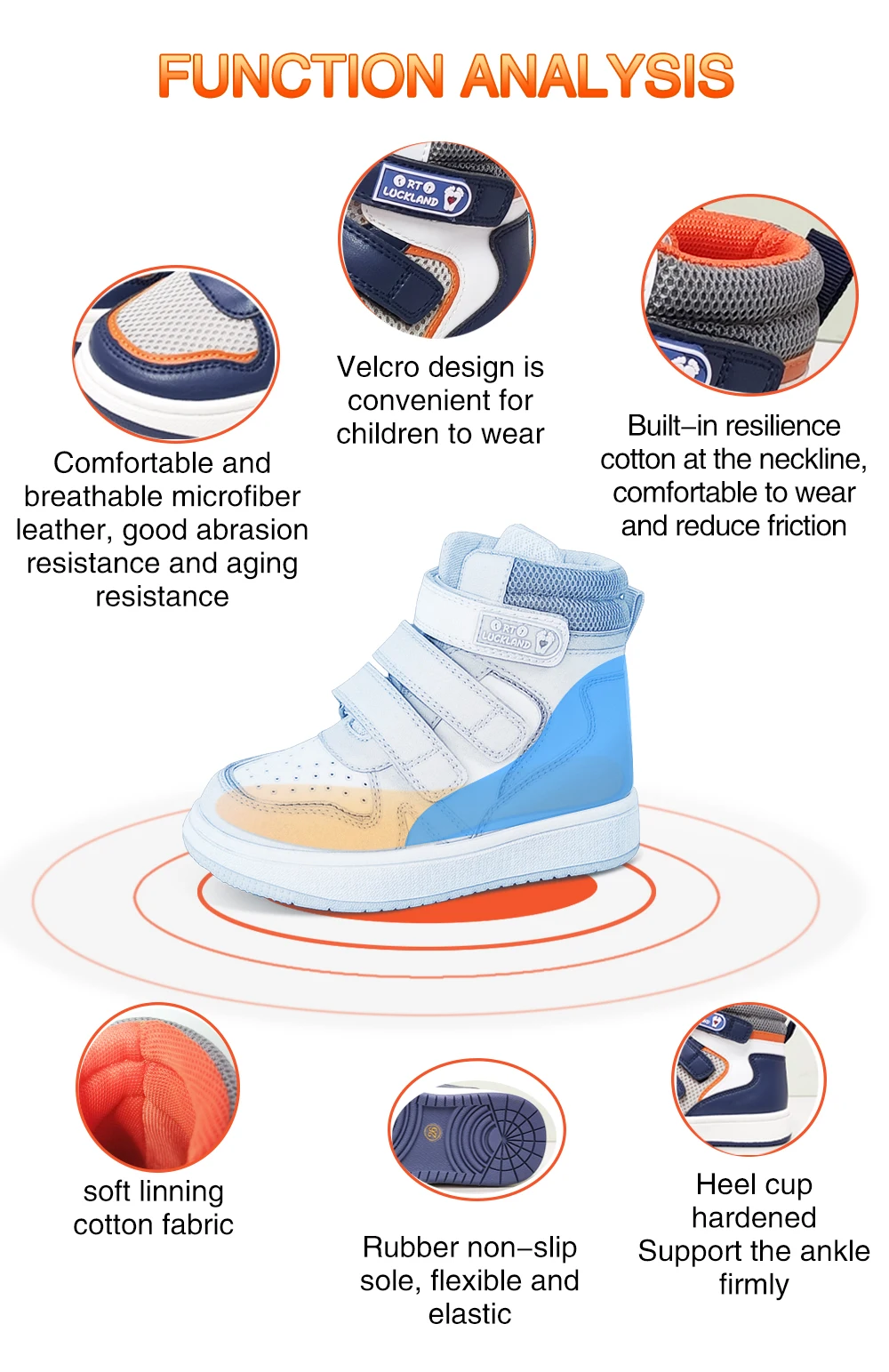 Kid Boys Sneakers Spring Leather Orthopedic Casual Shoes For Children Girls 3To 12Years Age