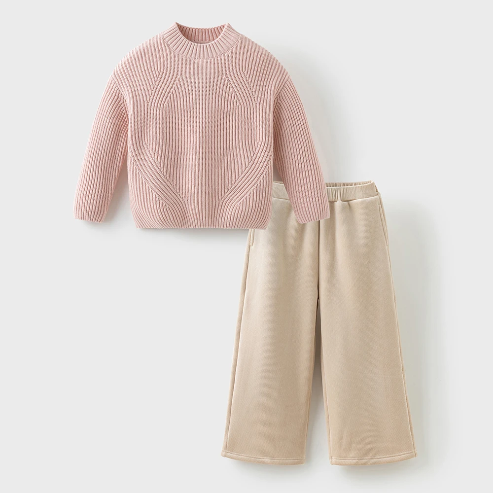 Dave Bella Children Autumn Winter Warm Pullover Sweater for Girls Knitted Sweater Outerwear Kids Clothes DK4254046