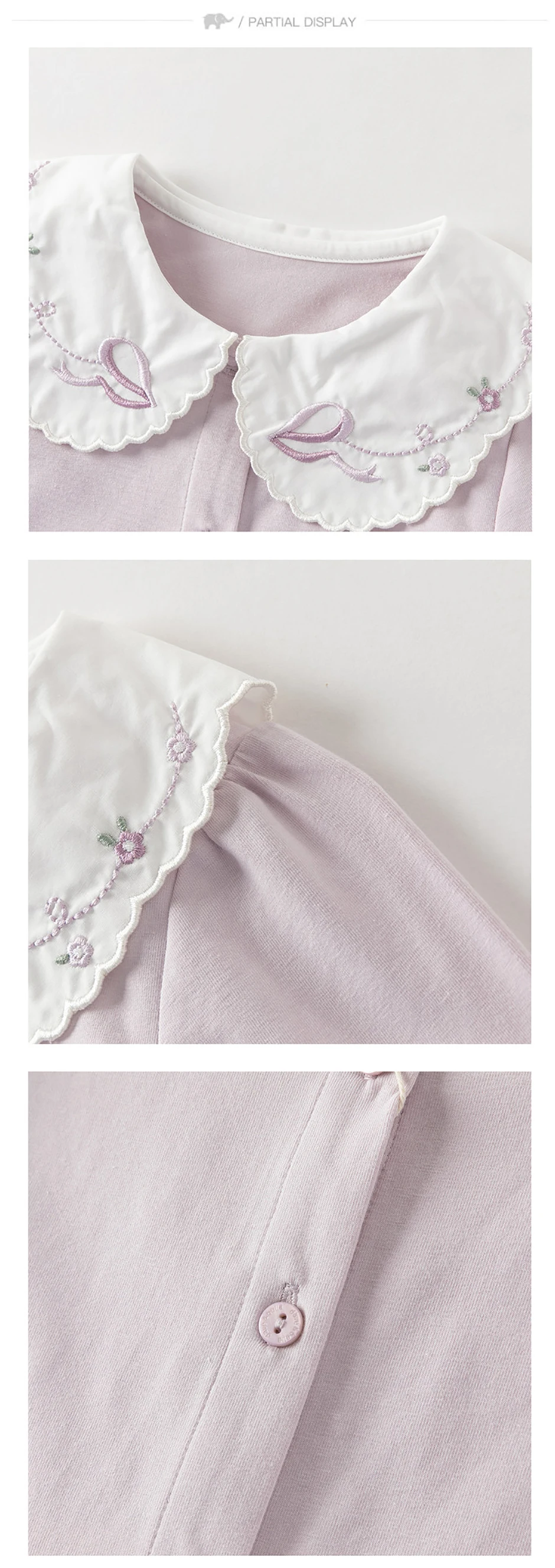 Dave Bella Elegant Shirt for Girl Autumn Spring Children Cotton Blouse Baby Lapel Outdoor Top Kids Clothes Long Sleeve DB1260811