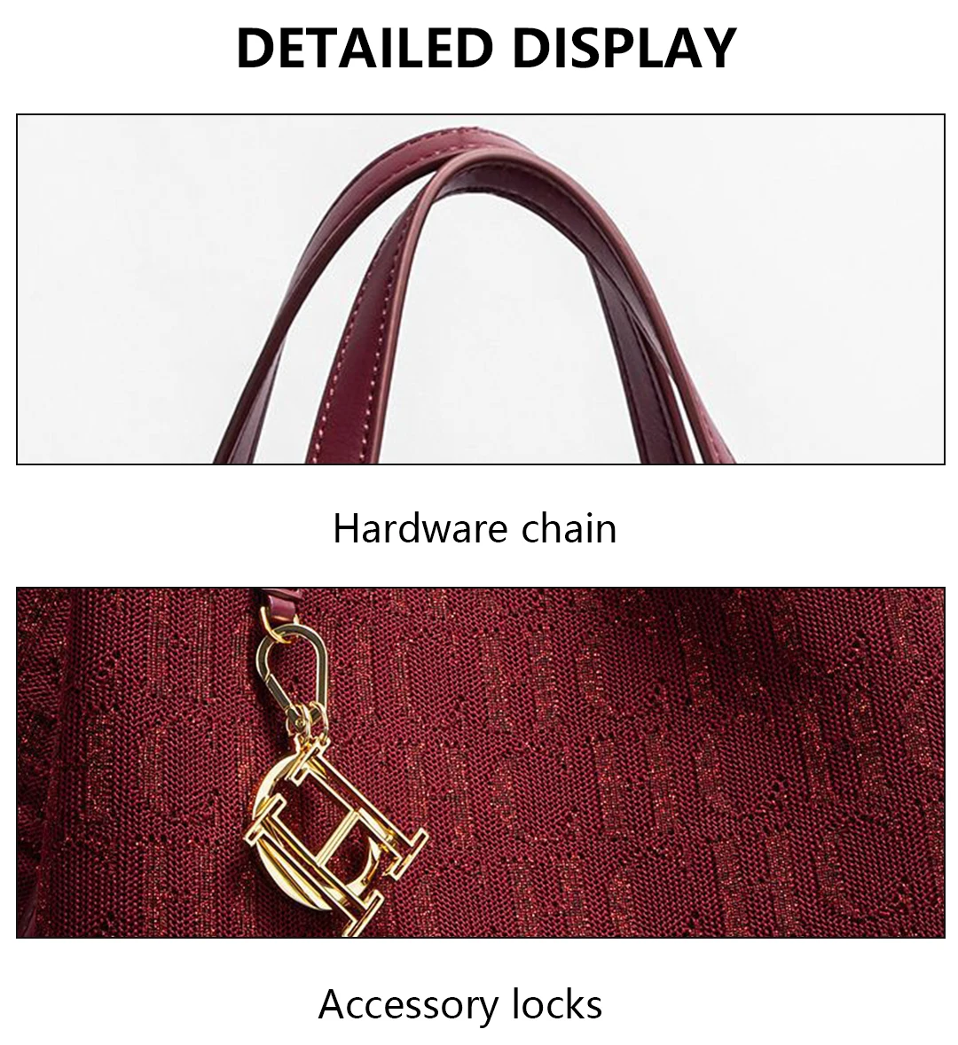 CH Tote Bag For Women Luxury Knit Monogram Handbag Fashion Shoulder Bag Elegant Large Capacity Tote Bag For Daily Commute