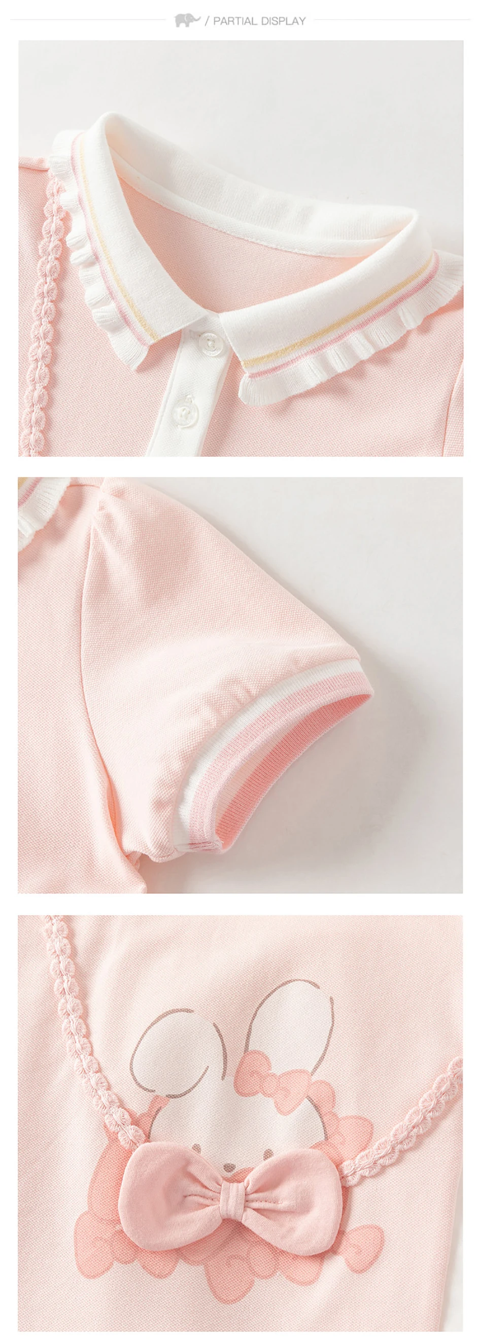 Dave Bella Girl's Summer Mesh Dress Sweet Cute Childrens Short Sleeve Princess Dress Fashion Cotton Party Outdoor DB2262387