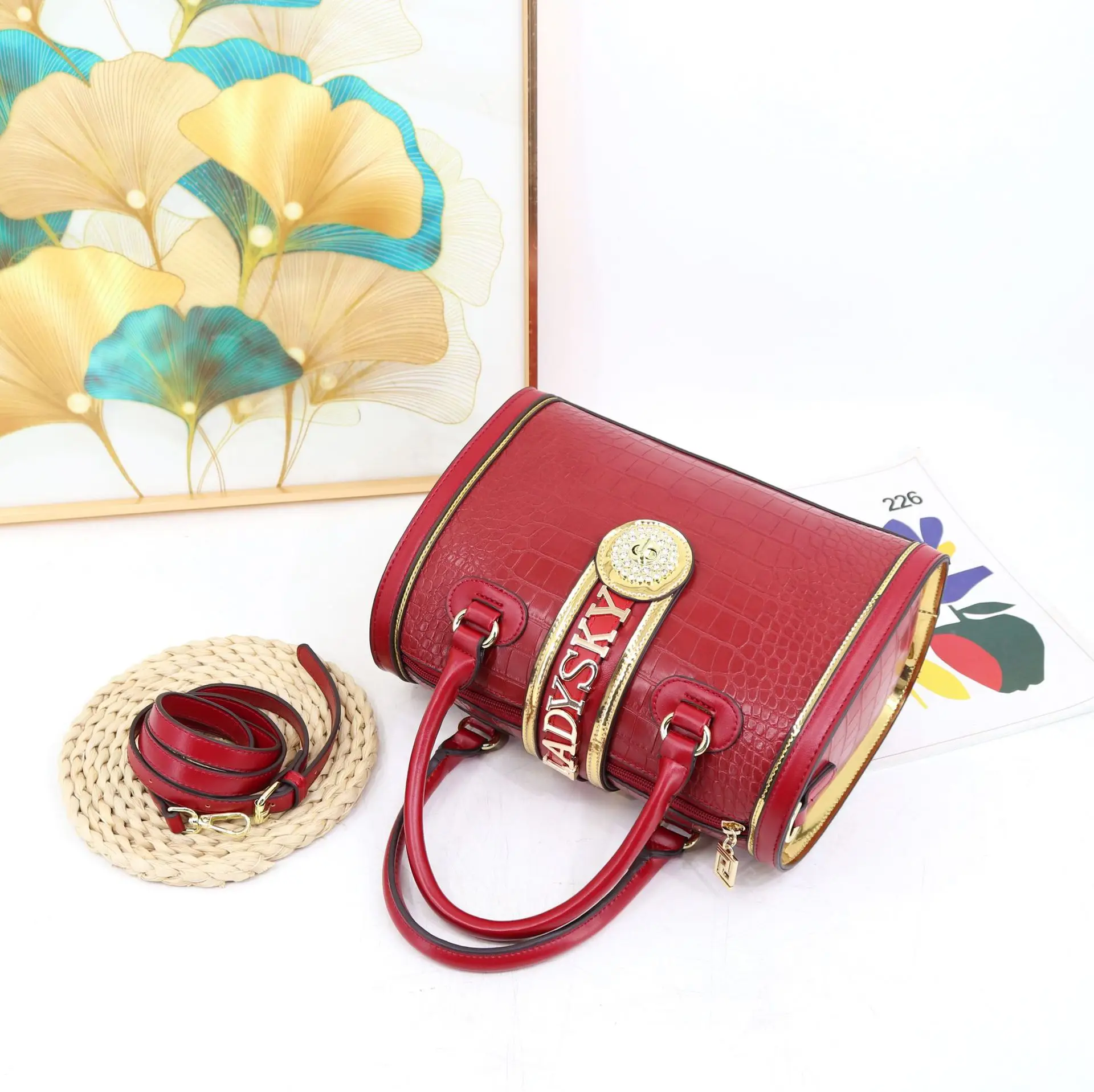 Chic Solid Color Designer Diaper Bag For Women Trendy Leather Crossbody Handbag Luxury Unique Vintage Shoulder Tote Large