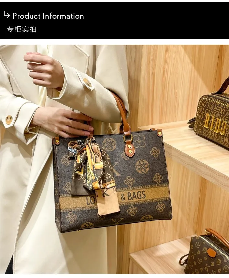 Vintage Simple Fashionable Diaper Bag For Women High-End Designer Crossbody Handbag Large Capacity Trendy Tote Bag