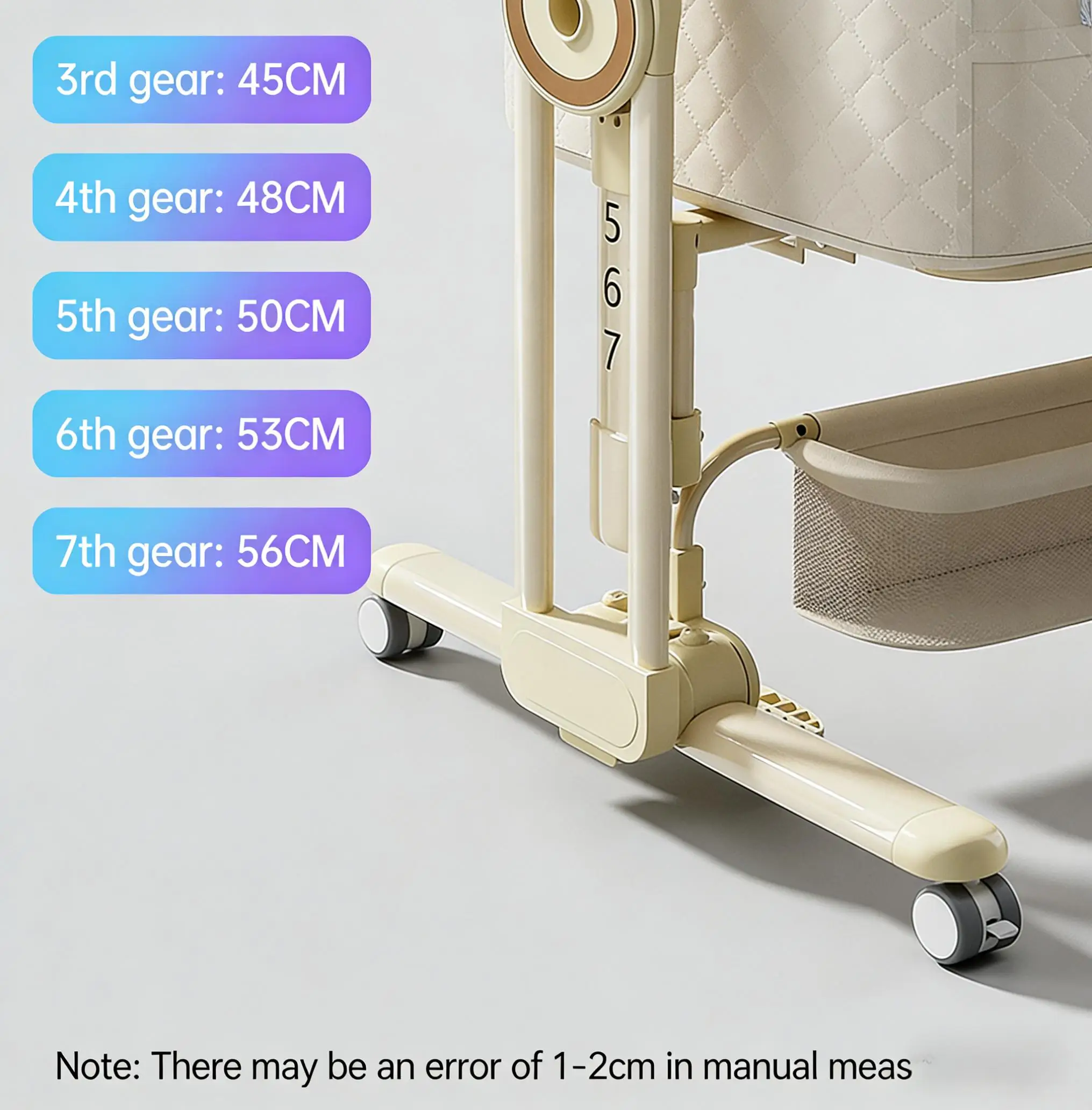 Baby Bassinet ,Soobaby 3 in 1 Baby Crib,Bassinet Bedside Crib Adjustable Portable Bed for Infant,Baby Newborn Must Have Bed