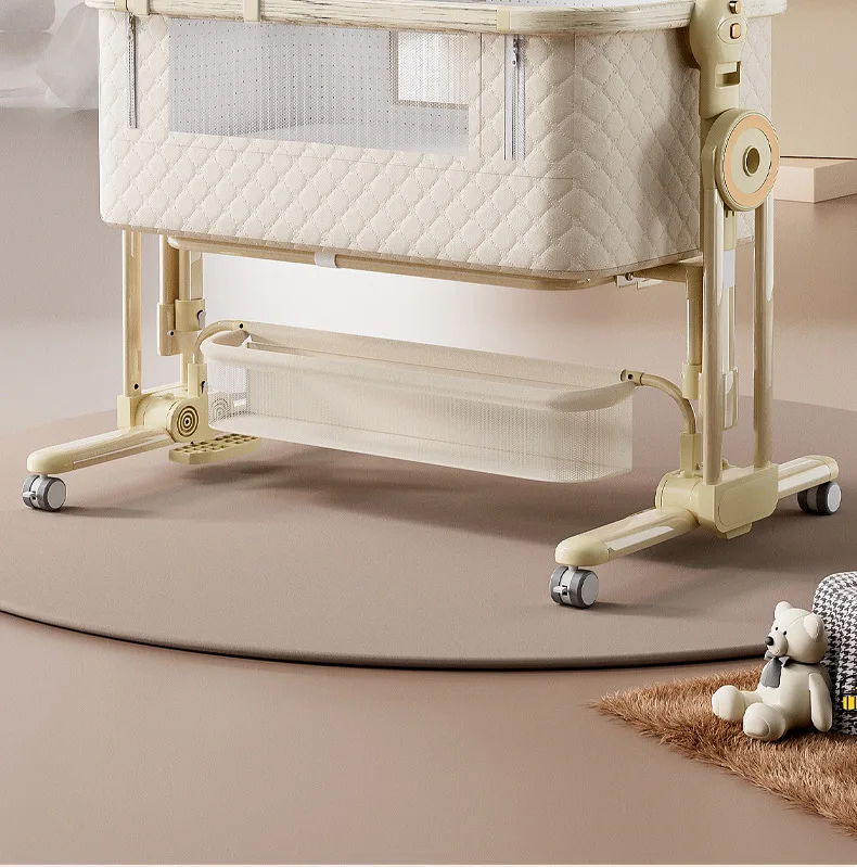 Baby Bassinet ,Soobaby 3 in 1 Baby Crib,Bassinet Bedside Crib Adjustable Portable Bed for Infant,Baby Newborn Must Have Bed