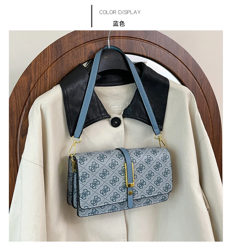 Fashionable Luxury Leather Ladies Messenger Bag High End Classic Designer Paris Trendy Design Diaper Bag