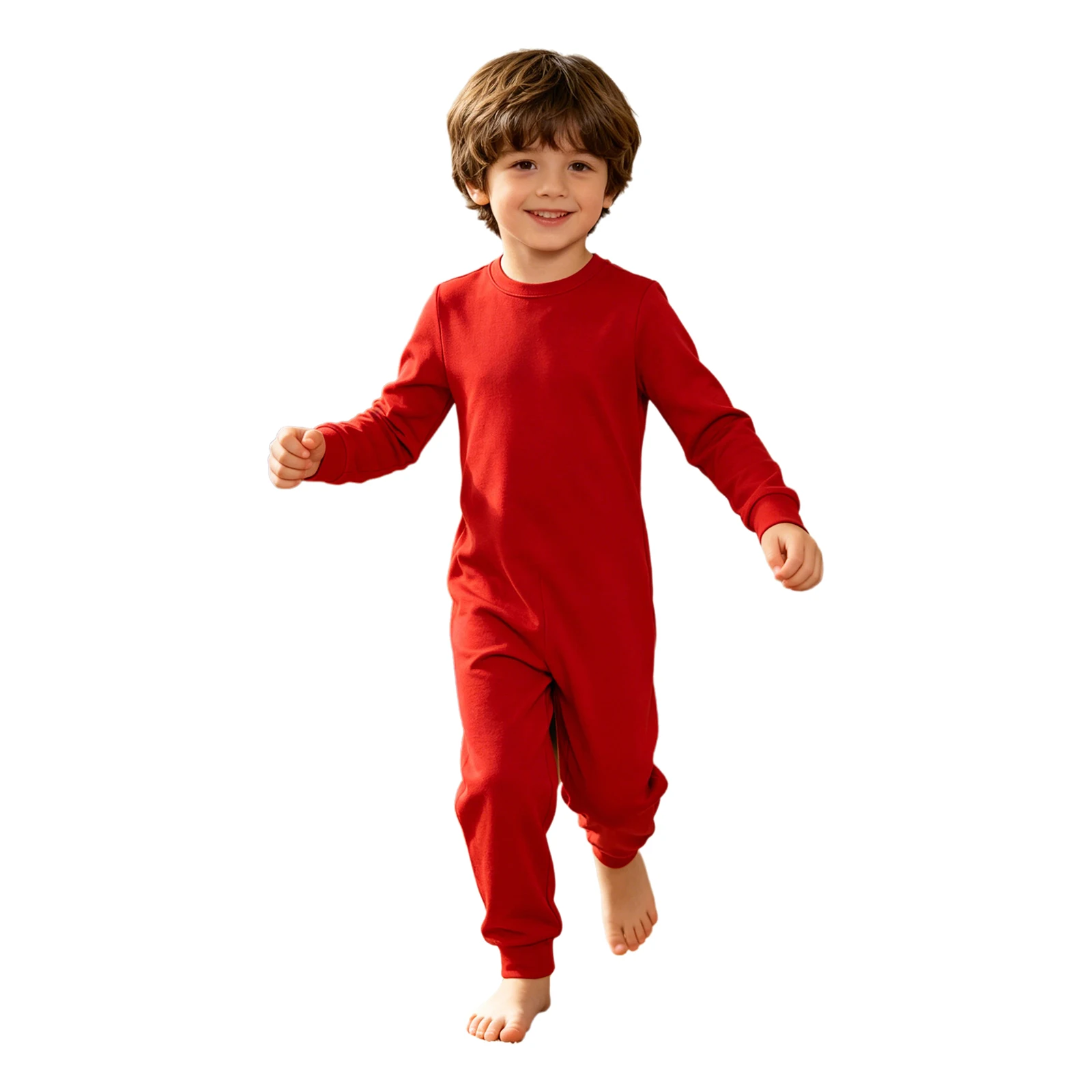 Kids Special Needs Adaptive Clothing 3Pcs /Set Long Sleeve Anti-strip Back Zipper Cotton Jumpsuit Daily Wear for Autism Patient