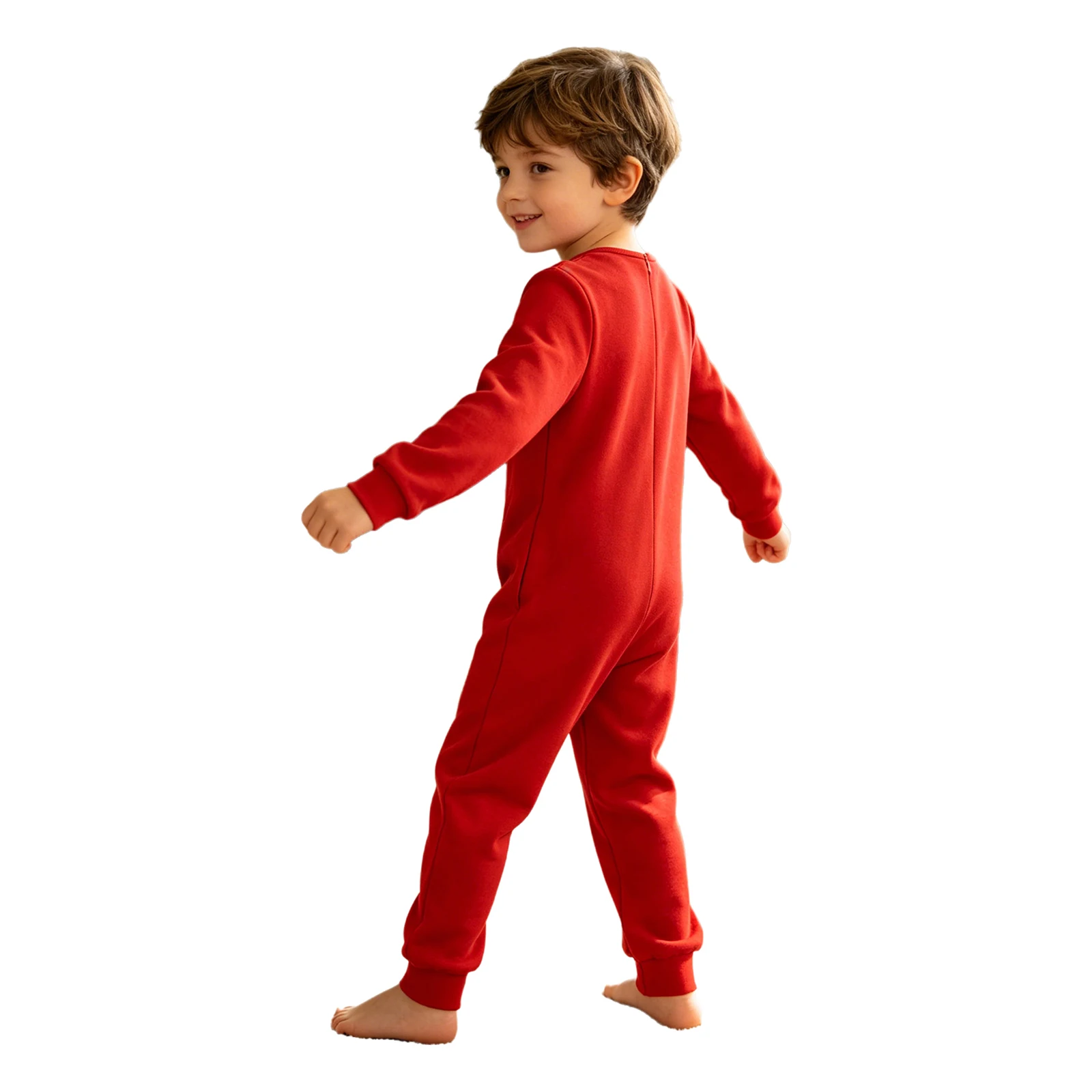 Kids Special Needs Adaptive Clothing 3Pcs /Set Long Sleeve Anti-strip Back Zipper Cotton Jumpsuit Daily Wear for Autism Patient