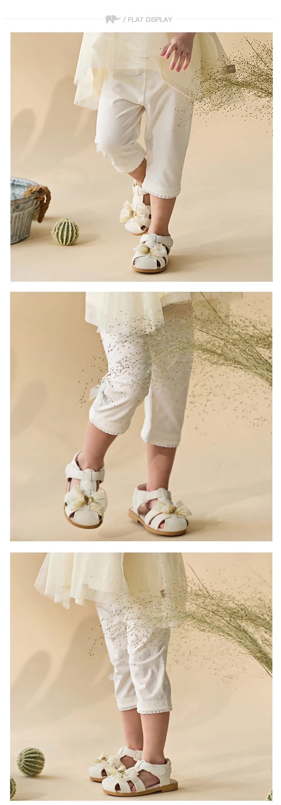 Dave Bella Elastic Leggings for Girl Cool Summer Pant Trousers Modal Butterfly Fashion Casual Outdoor Clothes Children DB2261653