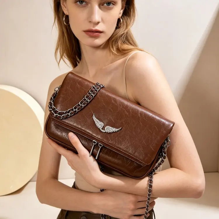 New durable women's fashionable shoulder bag with classic design, chain strap crossbody bag, outdoor casual small square bag