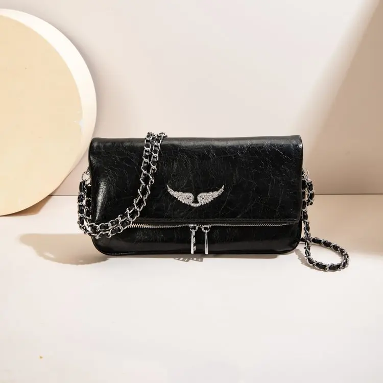 New durable women's fashionable shoulder bag with classic design, chain strap crossbody bag, outdoor casual small square bag