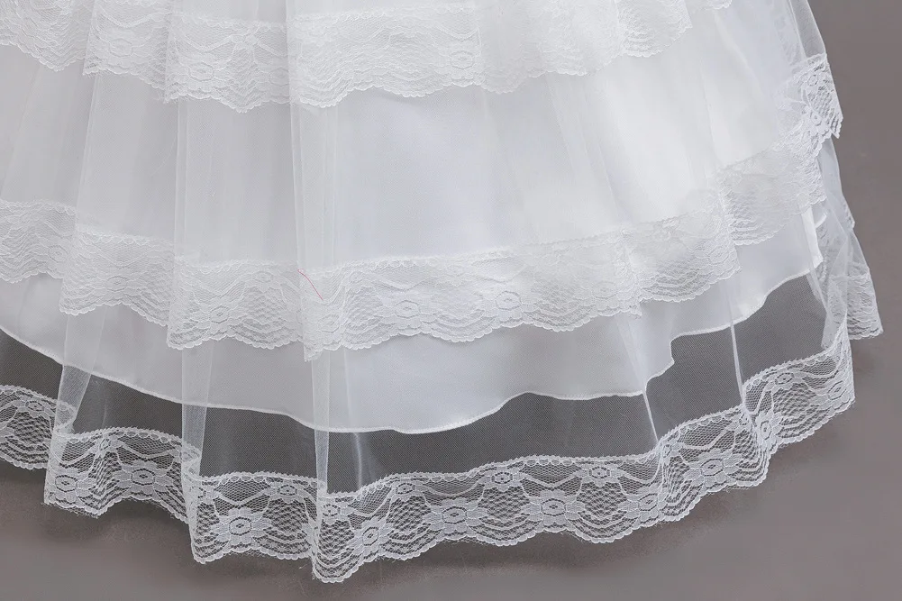 New Flower Girl Dresses For Weddings Fashion Lace Sequin Princess Birthday Party Dress Luxury Elegant First Communion kid 4-14Y