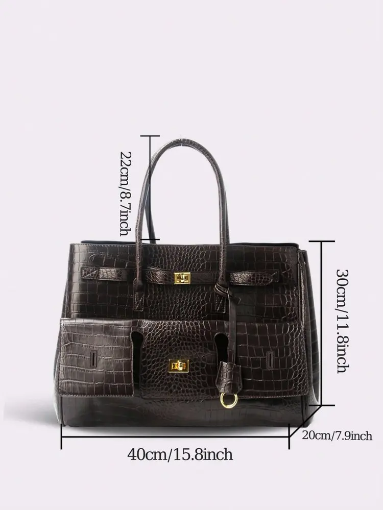 Designer Diaper Bag Ladies Leather Shoulder Bag Elegant Classic Solid Color Vintage Fashionable Trendy For Shopping Party