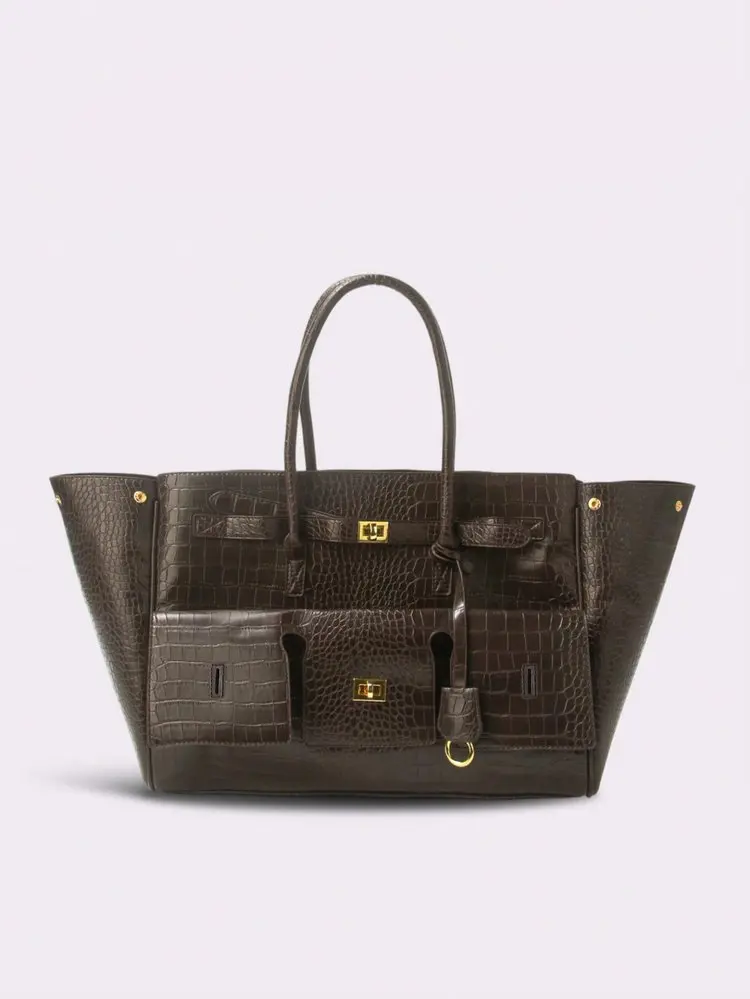 Designer Diaper Bag Ladies Leather Shoulder Bag Elegant Classic Solid Color Vintage Fashionable Trendy For Shopping Party