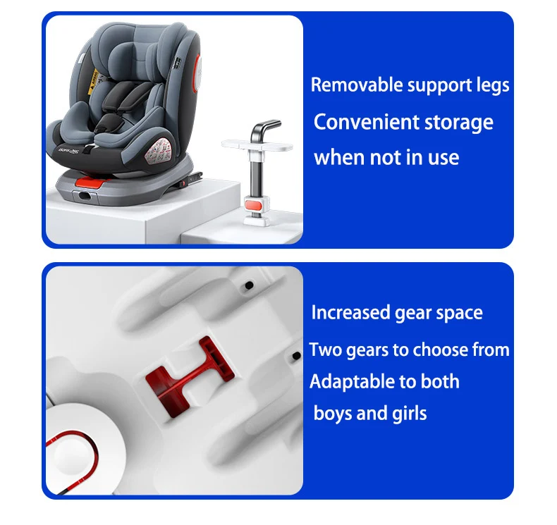 Baby Car Seat with ISOFIX Adjustable Angle 360° Rotation Newborn Supplies Safe Travel with Five-point Safety Harness Suitable for Toddlers to Take on Car Trips Soft Material Comfortable with Alert Reminder Function Baby Car Seat