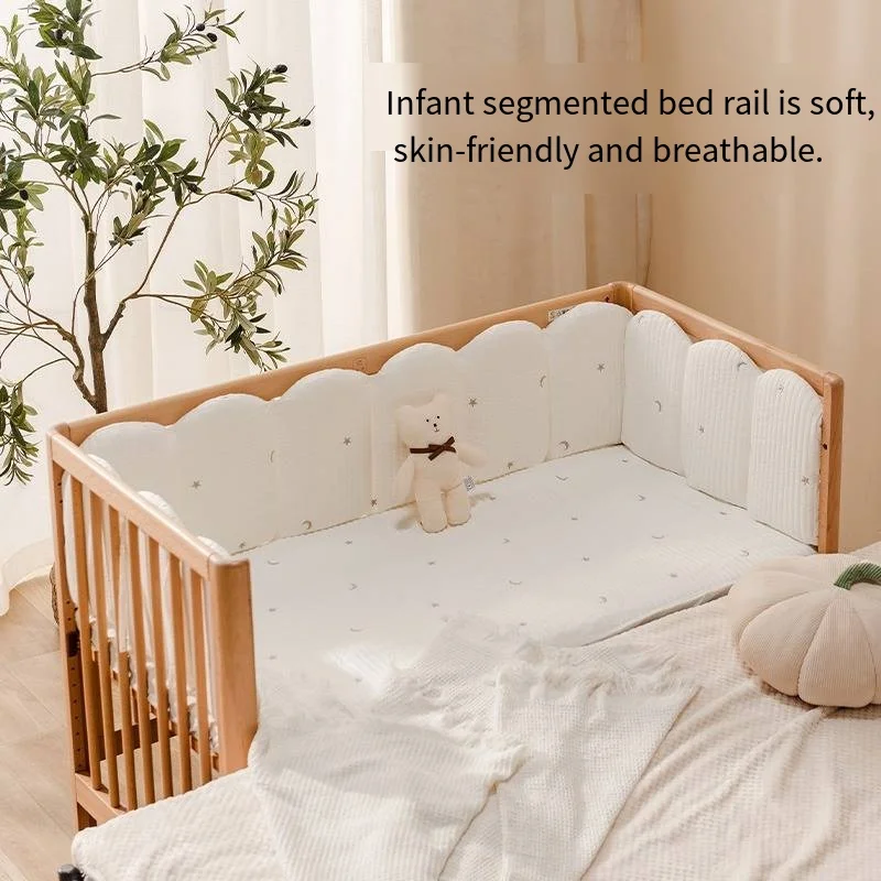 2026 Crib Fence Soft Pack Children's Splicing Bed High Border Protection Anti-collision Anti-fall Bed Baby Guardrail Bed Bumper