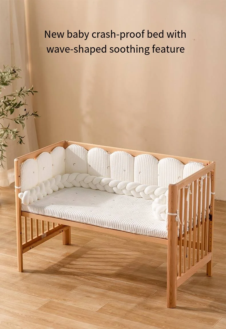 2026 Crib Fence Soft Pack Children's Splicing Bed High Border Protection Anti-collision Anti-fall Bed Baby Guardrail Bed Bumper