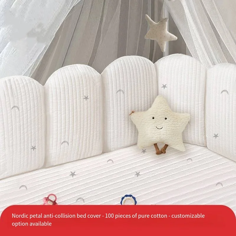 2026 Crib Fence Soft Pack Children's Splicing Bed High Border Protection Anti-collision Anti-fall Bed Baby Guardrail Bed Bumper