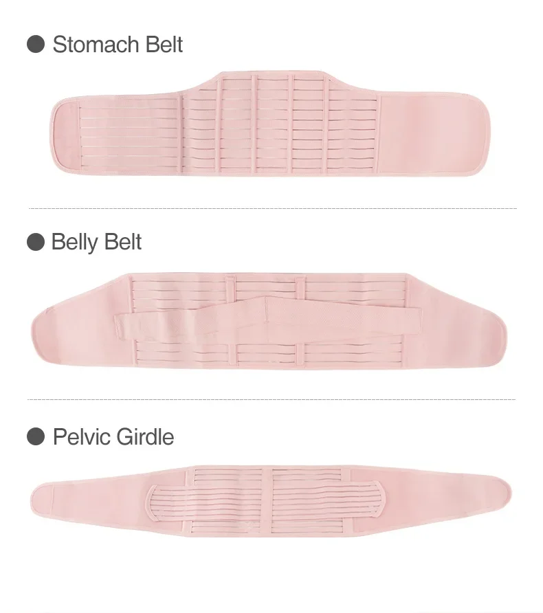 3In1 Corset Postpartum Band Women Tummy Belly Peis Belt Wrap Waist Trainer Recovery Bandage Strap Body Shaper