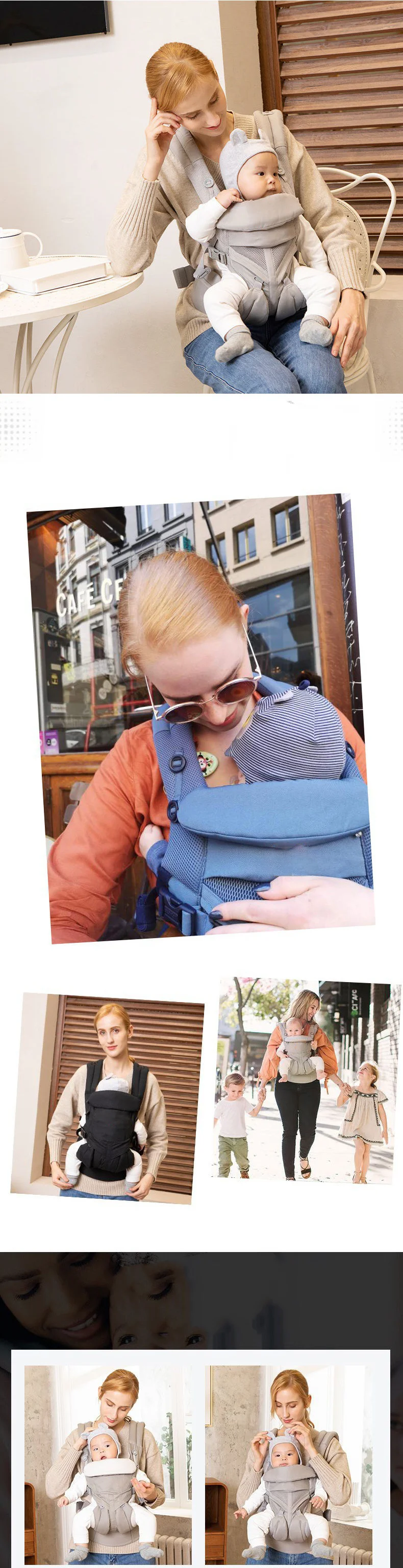Egobaby Baby Carrier Ergonomic Kangaroo Infant Kid Sling Back Front Facing Backpack Wrap newborn Bag 0-36 Months