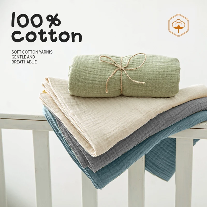 Baby Double Sided Cotton Blanket Newborn Milestones Cards Crochet Rattle Toy Bath Set Gifts Box Baby Photography Prop Birth Gift