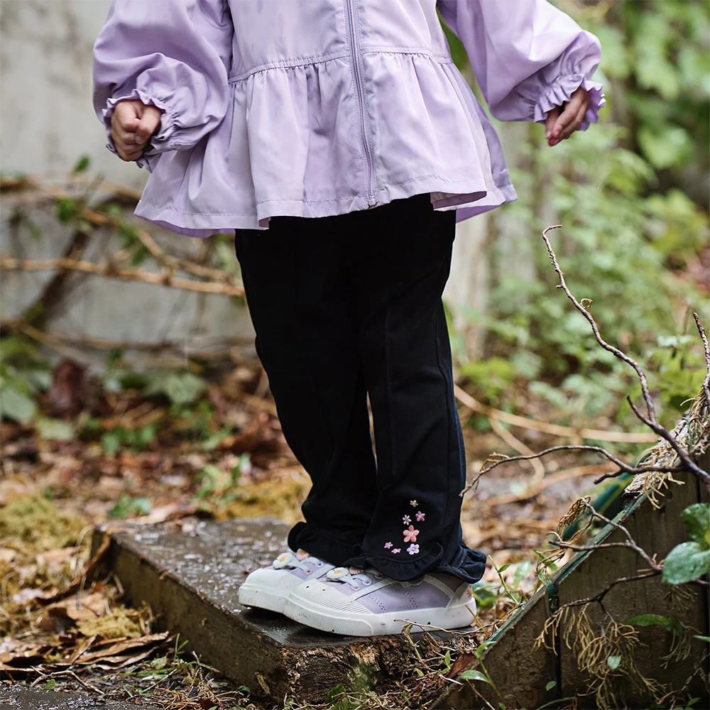 Dave Bella Children's Flare Pants Autumn Winter Casual Sweet Cute Floral Girls Baby Elastic Trousers Outdoor DB3252867