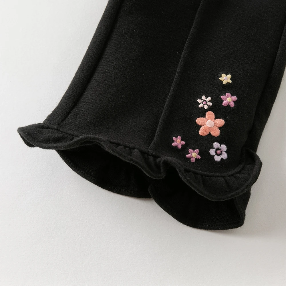 Dave Bella Children's Flare Pants Autumn Winter Casual Sweet Cute Floral Girls Baby Elastic Trousers Outdoor DB3252867