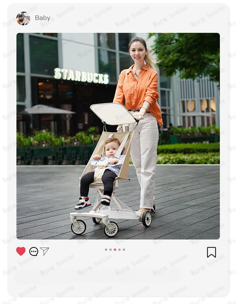 2025 New Lightweight Baby Travel Stroller Portable Foldable Pocket Stroller Multifunctional Children's Stroller Baby Carriage
