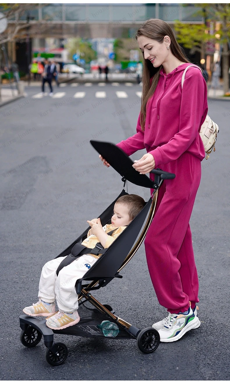 2025 New Lightweight Baby Travel Stroller Portable Foldable Pocket Stroller Multifunctional Children's Stroller Baby Carriage
