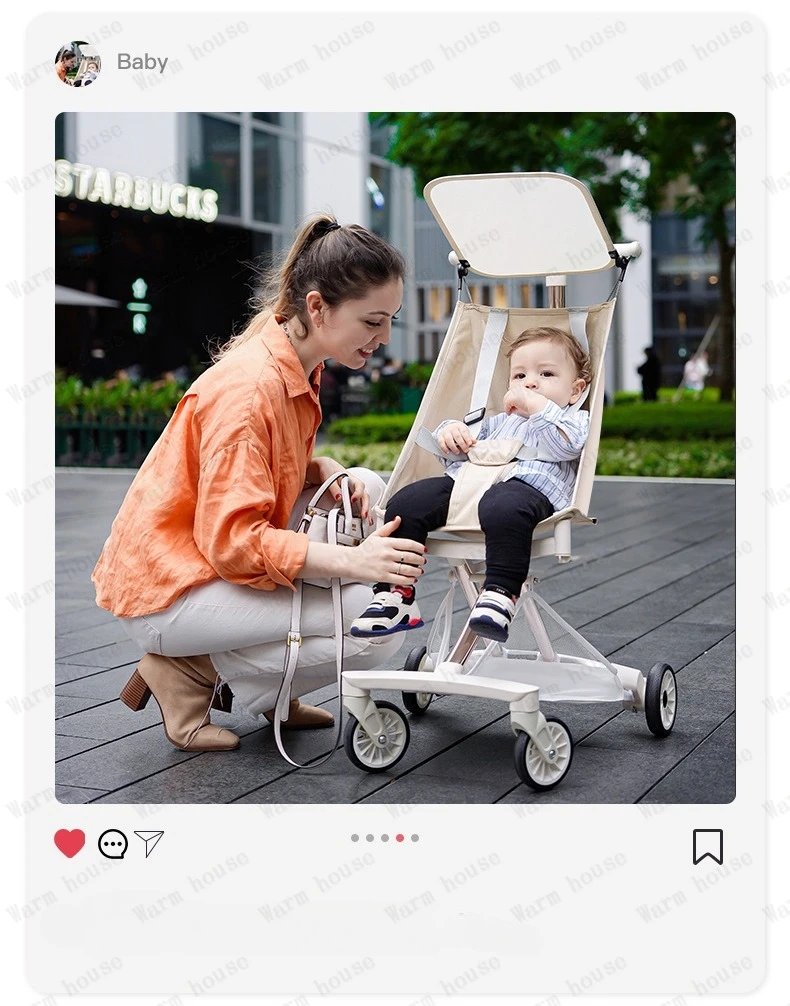 2025 New Lightweight Baby Travel Stroller Portable Foldable Pocket Stroller Multifunctional Children's Stroller Baby Carriage