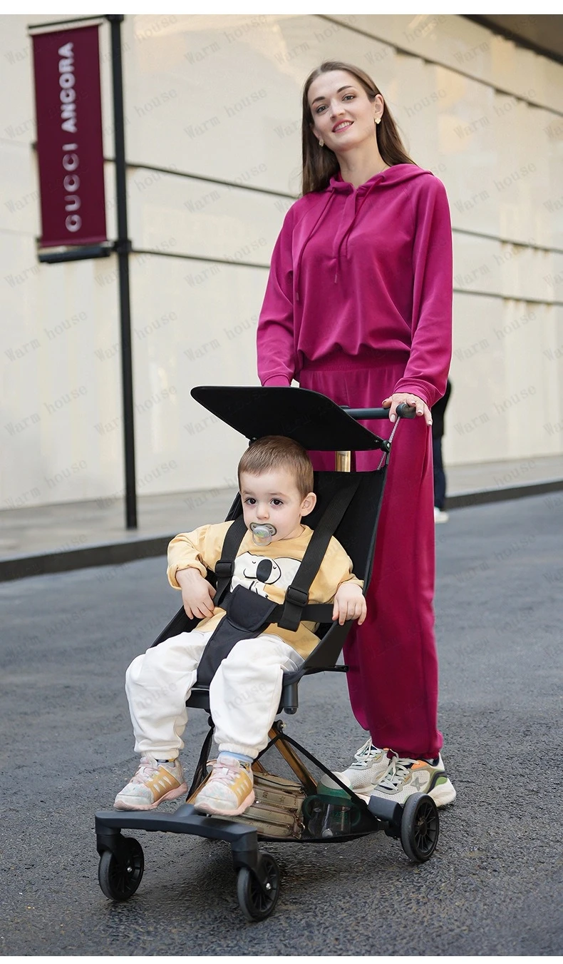 2025 New Lightweight Baby Travel Stroller Portable Foldable Pocket Stroller Multifunctional Children's Stroller Baby Carriage